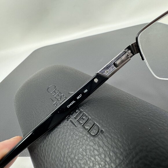 CHESTERFIELD Eyeglasses  Frame  CH43XL  0EZ7 Gunmetal 57 [] 19-150 Ch 43 XL - Picture 6 of 16